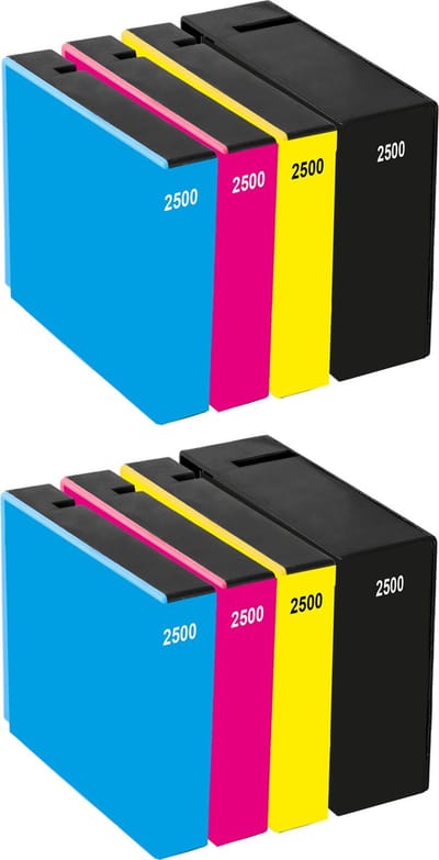 Huismerk geschikt voor Canon PGI-2500 XL Inktpatronen (8X) - Geschikt voor Maxify MB5150 - MB5350 - MB5450