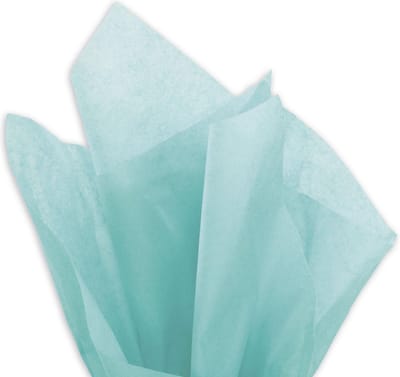 Zijdepapier - Blauw - Aquamarijn - 50 x 76 cm - 18gr - 100 stuks - Vloeipapier - Blauwgroen
