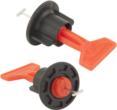 Nivelleringssysteem voor Tegels - Herbruikbare Tegelleghulp met Speciale Sleutels - 100 Stuks voor Voegbreedtes 2-6 mm