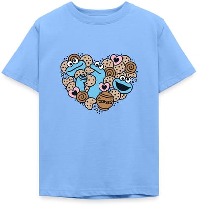 Sesamstraat Hart Met Koekiemonster T-Shirt Kinderen