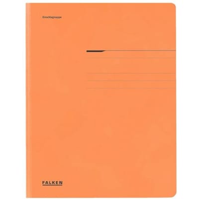 FALKEN verzamelmap, A4, flappen, manillakarton, oranje
