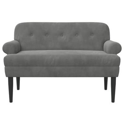 vidaXL - Lovingseat - met - knoopge - tuft - Donkergrijs - 120 - x - 66 - x - 78 - cm