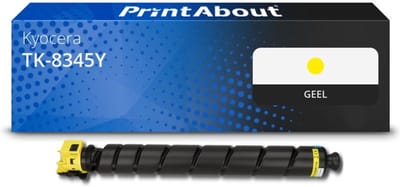 PrintAbout huismerk Toner TK-8345Y Geel Geschikt voor Kyocera