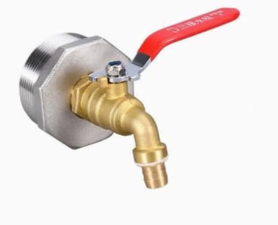 Dailygoods - Messing Tapkraan met IBC-adapter voor Watertanks