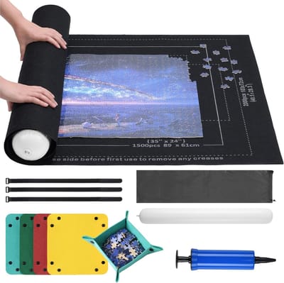 Puzzeltafel - Puzzelmat - Puzzelmap - Puzzelbord - Zwart