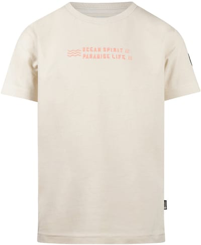 No Way Monday - T-shirt - Backprint - Light Grey - Maat 116