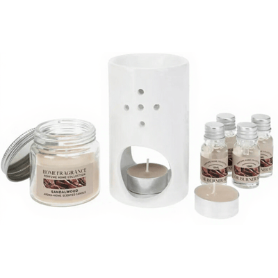Home Styling Collection - Geurbrander - Sandelhout Geur - Keramisch - Compleet Set