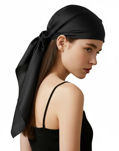 Zijdeachtige Satijnen Hoofddoek 90Cm Vierkante Bandanas Voor Vrouwen Mode Haaraccessoires Met Gift-Ready Verpakking & Wenskaart