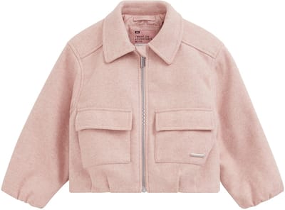 WE Fashion Meisjes oversized bomberjas met wollook