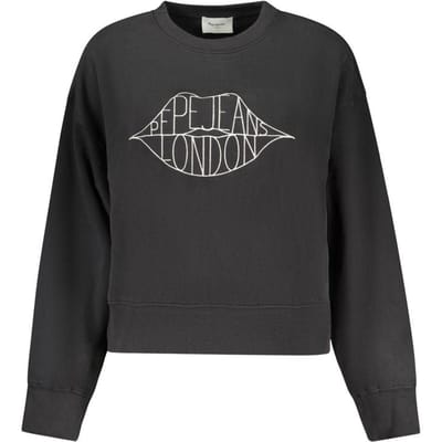 Pepe Jeans Zwarte Katoenen Dames Sweatshirt