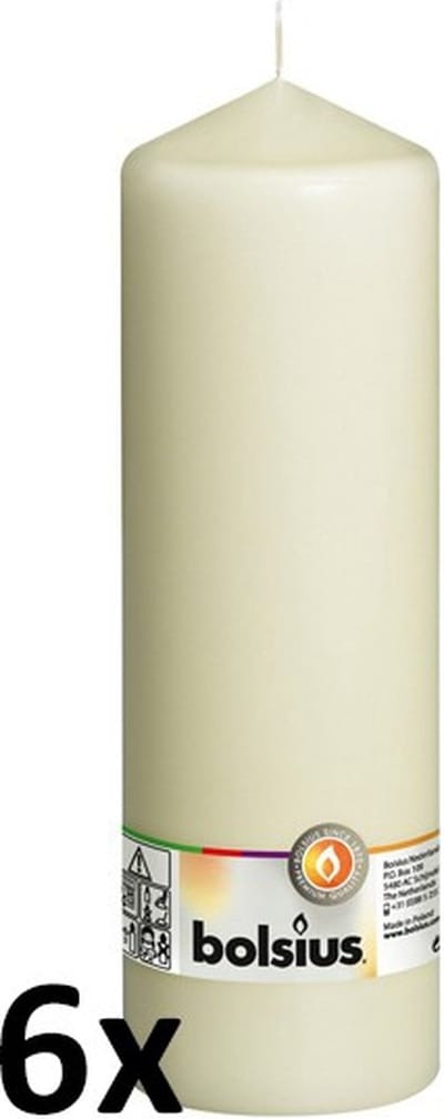 Bolsius - Horeca stompkaars - 250/78 - 6 stuks per verpakking - Ivoor
