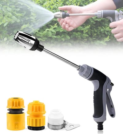Turbo Washer - Hogedrukpistool - Hogedrukspuit - Autowaspistool - Met 3 Aansluitingen - Hoge Drukreiniger - Spuitpistool - Tuinslang Pistool - Hogedruk Waterpistool - hogedruksproeier - Pistool / sproeier - Voor Tuin, Auto, Terras, Schoonmaken