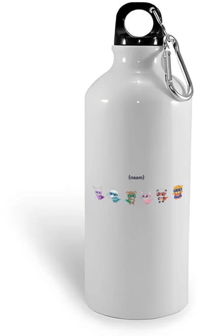 Hacebo® - dieren superhelden met eigen naam waterfles - Superhelden - dieren en superhelden liefhebbers - cadeautje voor kinderen - cadeau - kado - geschenk - gift - verjaardagscadeau - verjaardag - water fles - 400ML