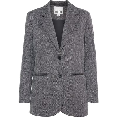ICHI - IHKATE JACQUARD OVERSIZE BL - Dames - Blazers