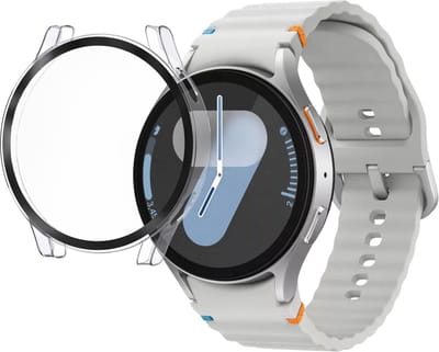 Hoesje voor Samsung Galaxy Watch 7 (44mm) - Harde beschermhoes transparant scherm gehard glas