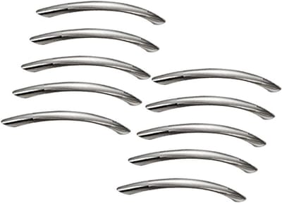 Set van 20 meubelgrepen van geborsteld roestvrij staal voor keukenkastjes - Zilver - 128 mm - Modern, duurzaam en stijlvol