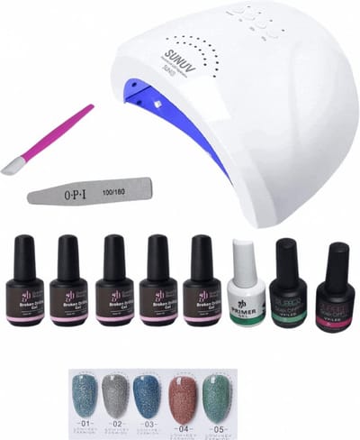 Guardian Beauty Cat Eye 9D Gellak Set - Méanail - #1 - #5 - Met UV/LED Lamp - Nagel Gellak