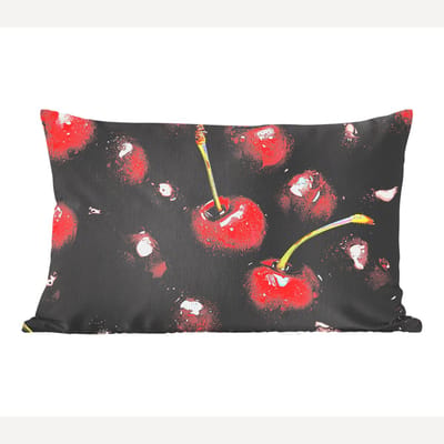 Sierkussens - Kussentjes Woonkamer - 50x30 cm - Rood - Fruit - Kersen