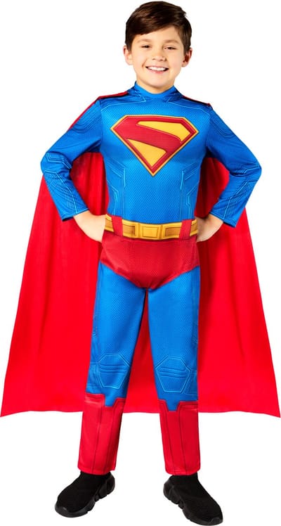 Superman Kinderkostuum - Rubies - Maat 9-10 Jaar