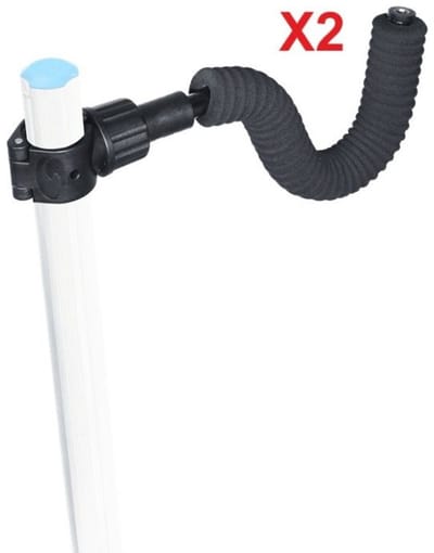 Garbolino Multigrip Open Compact Demi-Lune EVA Hengelsteun 2 stuks – Compacte Steun voor D25/D36 Poten