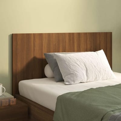 Hoofdeinde Houtlook - Bed Decoratie - Slaapkamer Aankleden - Eikenlook Design - 120 cm Breed - Bruin