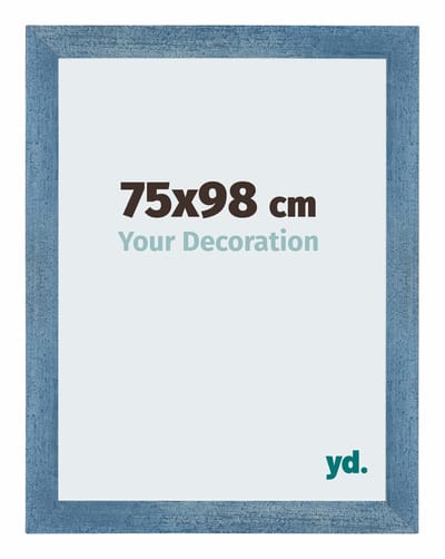 Your Decoration - Puzzellijst 75x98 cm - Helder Blauw Geveegd - Puzzellijst 1500-2000 stukjes - MDF Fotolijst - Mura