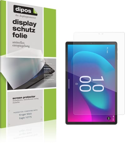 dipos – 2x Matte Beschermfolie geschikt voor Kruger Matz Eagle 1077S | Krasbestendige & antireflecterende Screenprotector Ultra-Thin