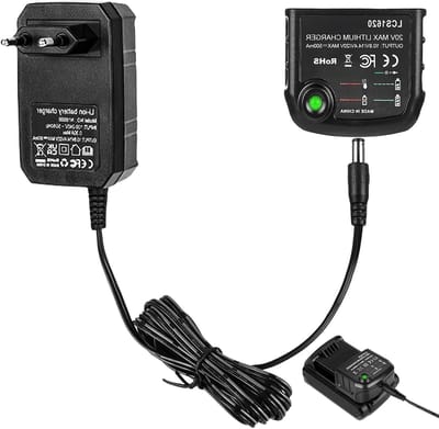 Accu Lader - Lithium Lader - Gereedschap Opladen - LED Status Indicator - 18V-20V - Zwart