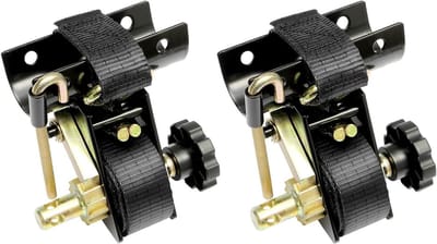 Spanband Set - Ratelriemen - Lading Zekeren - Met J-haken - 2.5 Meter - Zwart