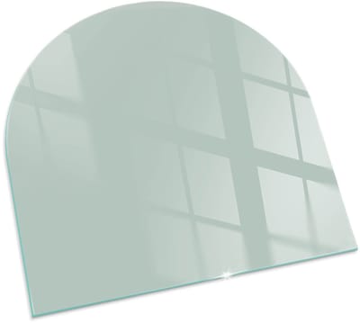 Tulup Kachel Vloerplaat - Kleur Lichtgroen Plaat Onder Houtkachel - 100 cm x100 cm - Groente Plaat Voor Onder Houtkachel - Halfrond Kachel Vloerplaat - Vloerplaat Openhaard - Vloerplaat Voor Houtkachel - Plaat Voor Onder Kachel