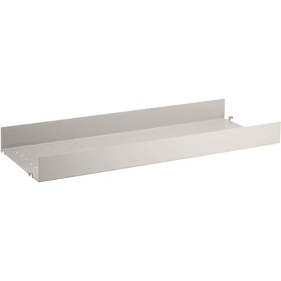 String Furniture Metalen legplanken - 78 x 7 x 30 cm - met hoge rand - beige