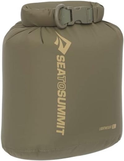 Dry Bag Compressie - Waterdichte Tas - Kampeeruitrusting Opbergen - Lichtgewicht Compressie - 3L - Olijfgroen