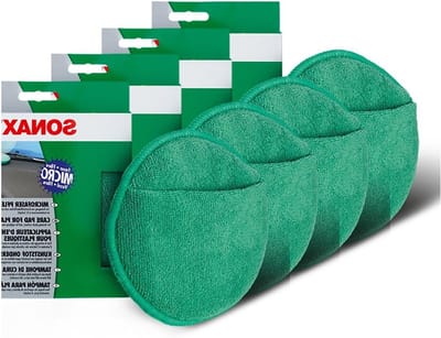 Microvezel Onderhoudspad - Cockpit Pad - Interieur Reinigen - Gelijkmatig Aanbrengen - 4 stuks - Groen