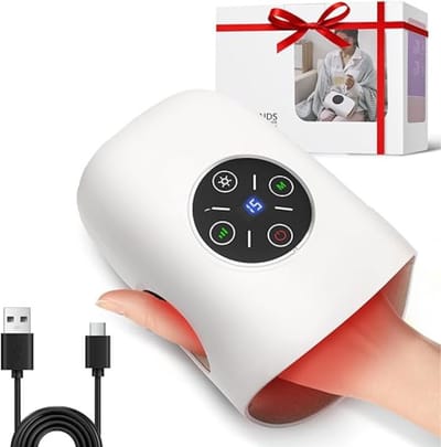 RWB® Handmassage Apparaat - Handmasseer Apparaat - Handmassage - Wit - 22cm x 17cm x 12cm