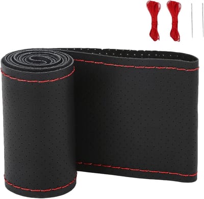 Famanu – Vrachtwagen stuurhoes, universele maat van 44-46 cm, antislip en ademend, met naald en draad voor doe-het-zelf