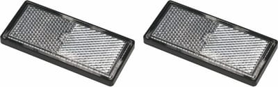 ProPlus Zelfklevende reflectoren - rechthoekig - wit - 85 x 39 mm - 2 stuks