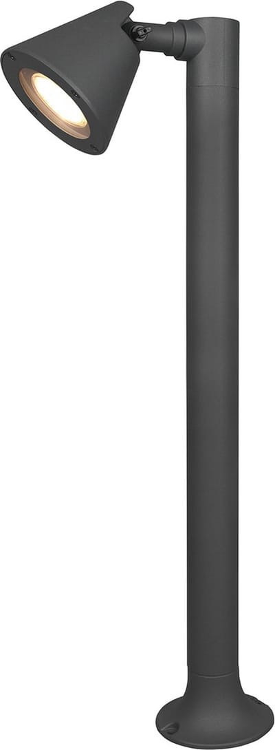 LED Tuinverlichting - Staande Buitenlamp - Trion Kavani - GU10 Fitting - Rond - Mat Antraciet - Aluminium