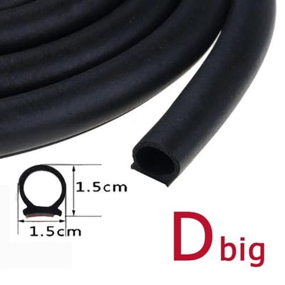 2M Auto Deurafdichtingsstrip EPDM Rubber P Z D vormtype Gelisolatie Anti-Stof Geluiddicht Auto Afdichting sterke 3M lijm 2M Big D