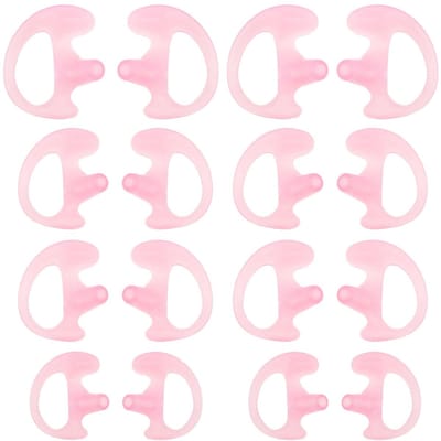Dailygoods - Siliconen Oordopjes - Geluidsisolatie - Roze - Vervanging voor Coil Tube Audio Kits - Geschikt voor Links en Rechts - 8 Paar