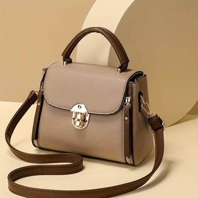 Casual Crossbody Tas voor Dames met Verstelbare Riem, Effen Kleur, Messenger Bag Portemonnee voor Dagelijks Gebruik