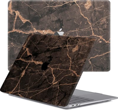 Lunso Geschikt voor MacBook Pro 15 inch (2016-2020) cover hoes - case - Marble Blaro