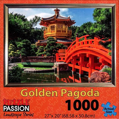 Puzzle Passion – Golden Pagoda – Legpuzzel 1000 stukjes - 68,6 × 50,8 cm - 14+