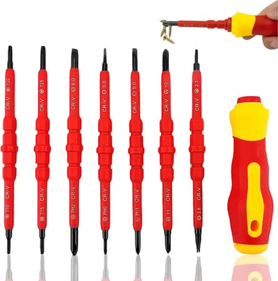 14-in-1 magnetische schroevendraaierset - geïsoleerde schroevendraaierset - multifunctionele verwisselbare schroevendraaiers 7-delige schroevendraaierset-Belle's product