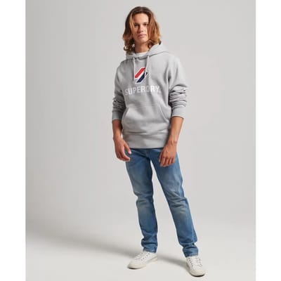 Sweatshirt hoodie met aangebracht logo Superdry Stacked