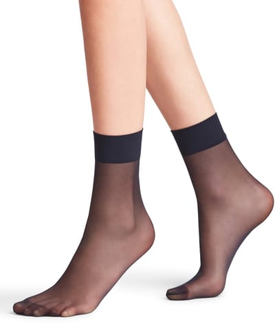 FALKE Pure Matt transparant materiaal sheer 20 DEN sokken dames blauw - maat 35-38