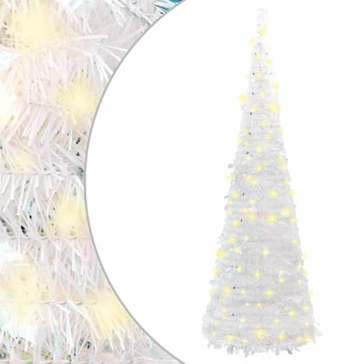 vidaXL - Kunstkerstboom - pop-up - 100 - LED's - 150 - cm - wit
