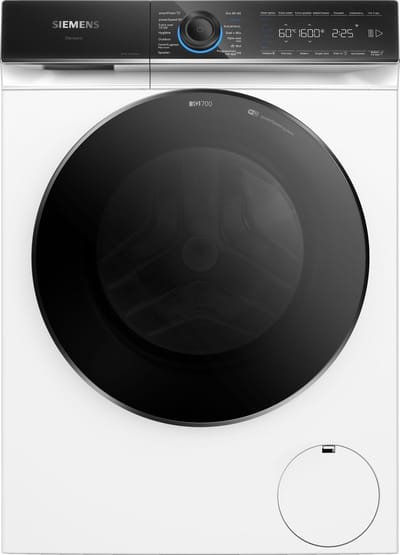 Siemens WG56B20BNL - iQ700 - Wasmachine met stoom - 10 kg - 1600 rpm - 30% zuiniger dan energielabel A - Added Steam-optie zorgt voor 40% minder kreukels - speedPack XL: programma's versnellen - - Home Connect