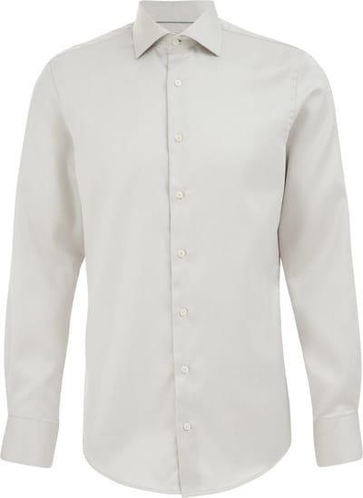 WE Fashion Heren Slim fit overhemd met structuur