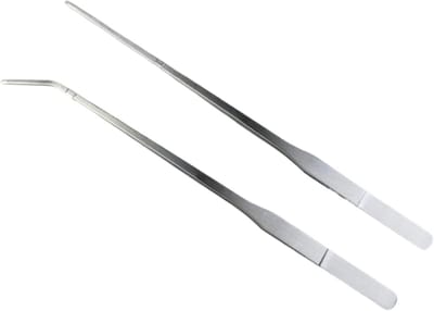 Lange Pincet - Aquarium Tang - Voeren Reptielen - Ergonomische Steel - 27 cm - Zilver