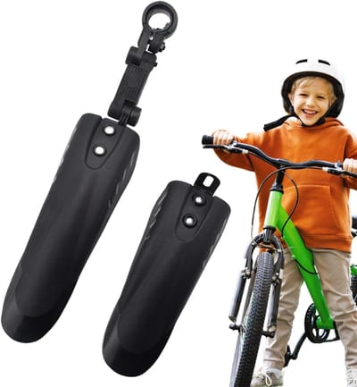 Fiets Spatborden - Wielbescherming Set - Modder en Water - Verstelbaar Ontwerp - 12-20 Inch Banden - Zwart
